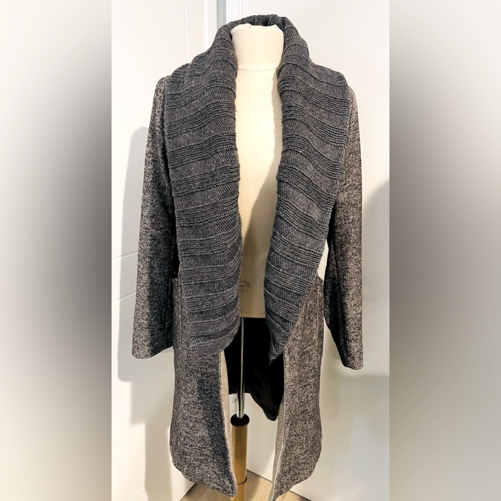 Max & Co coat with removable scarf collar